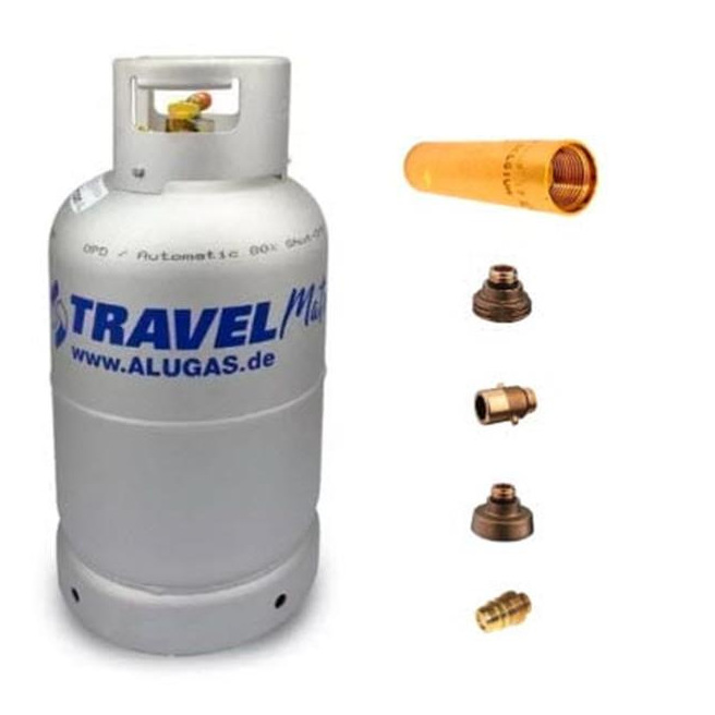 Bouteille de gaz LPG Alugas rechargeable avec polyvanne