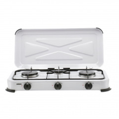 Réchaud Gaz 3 Feux Blanc Réchaud Gaz 3 Feux Blanc
