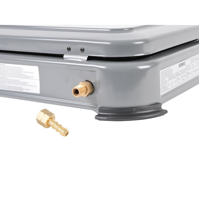 Réchaud Gaz 4 Feux Gris avec Piezo