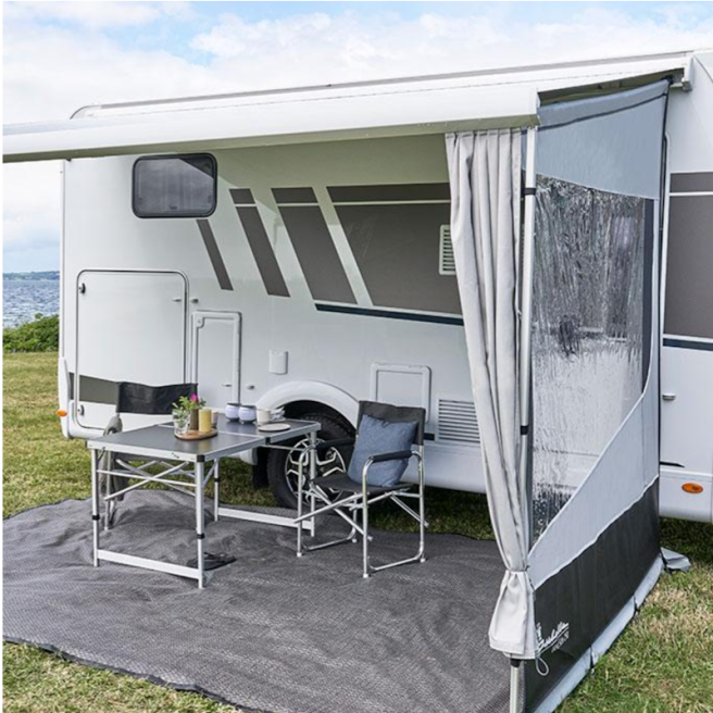 Rideau Isabella Shade Curtain pour l'ombrage et l'intimité au camping