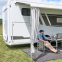Rideau Isabella Shade Curtain pour l'ombrage et l'intimité au camping