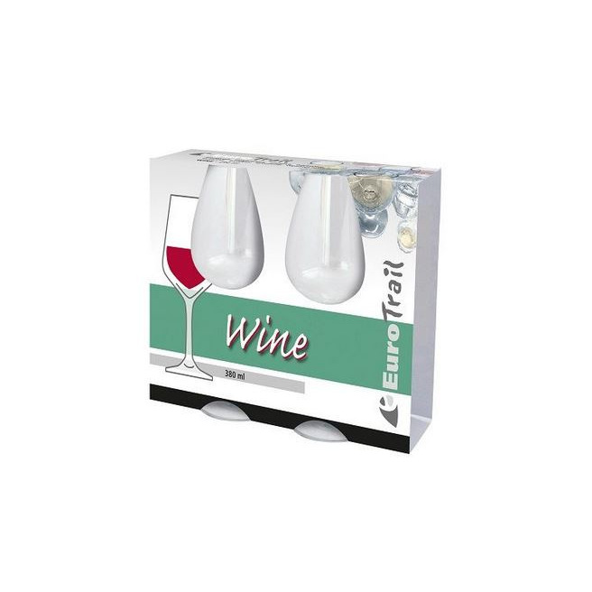 EuroTrail - Verres à vin 380ML 2 PCS