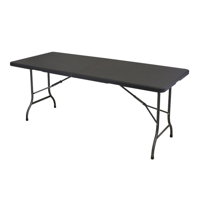 Table pliante extérieure effet rotin